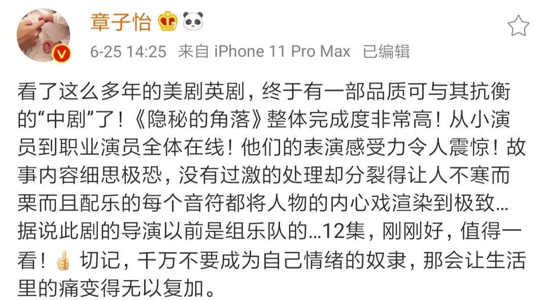 隐秘的角落豆瓣评分多少 隐秘的角落结局什么意思