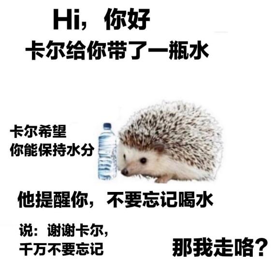 刺猬卡尔什么梗?谢谢卡尔表情包