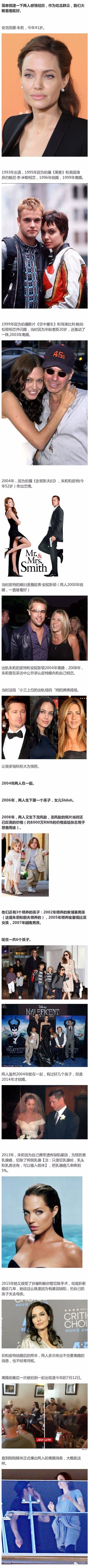 朱莉与皮特生了几个孩子?皮特前妻和朱莉谁漂亮对比图