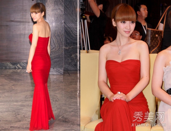 柳岩穿透视人鱼裙锁胸 性感装扮大盘点