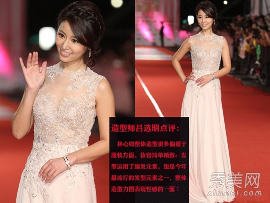 2012金钟奖红毯 女星深V透视火拼性感