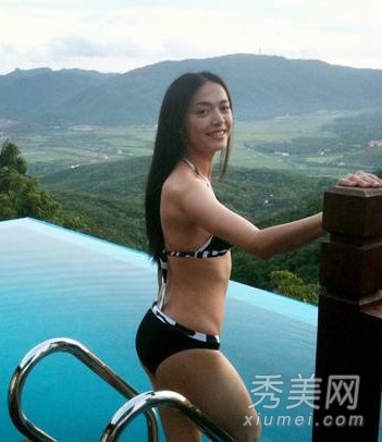 郭美美泳装照胸小 女星真实身材鉴定