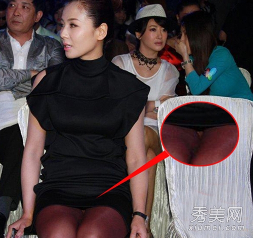 嫩模短裙走光露底 盘点女星春光乍泄图片