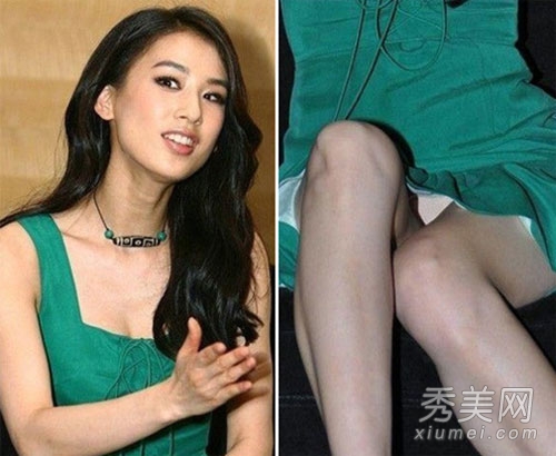 黄圣依成走光女王 胸贴底裤全露