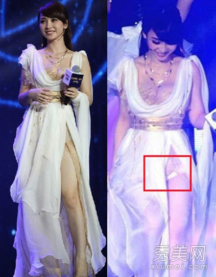 20大女星穿高衩裙 开到胯骨露底