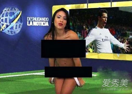 国外女主播为收视率真心拼 全裸露胸无下限_女主播走光
