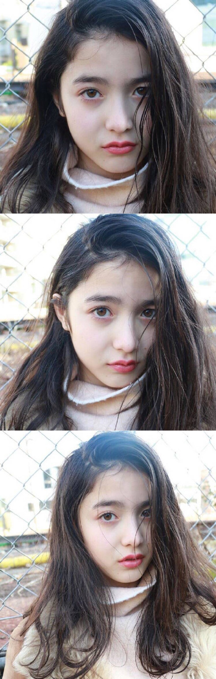 13岁日法混血小模特山田直美个人资料照片_山田直美照片