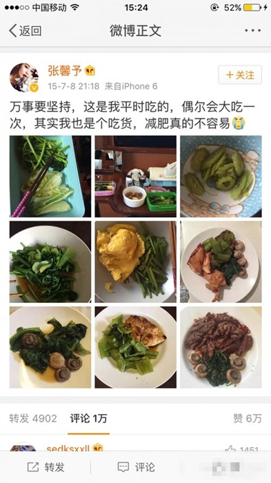16位女明星减肥食谱公开 你们自己看着办!_女明星减肥方法