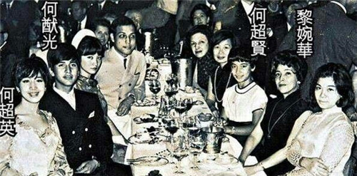 赌王大房子女图片 黎婉华的女儿年轻照片