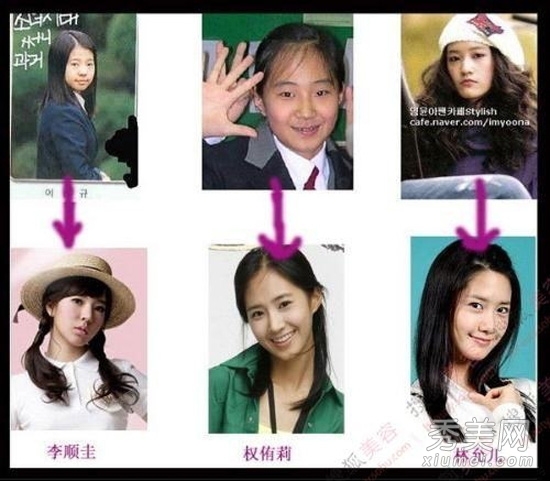 少女时代整容前后 允儿Jessica旧照坑爹