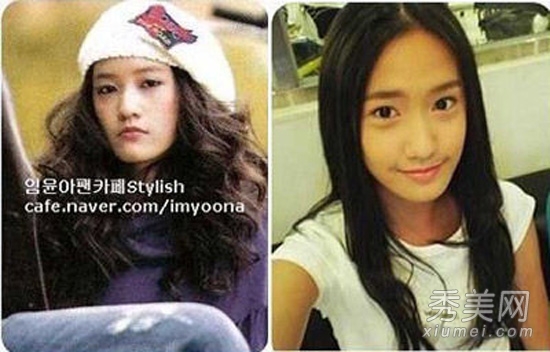 少女时代整容前后 允儿Jessica旧照坑爹
