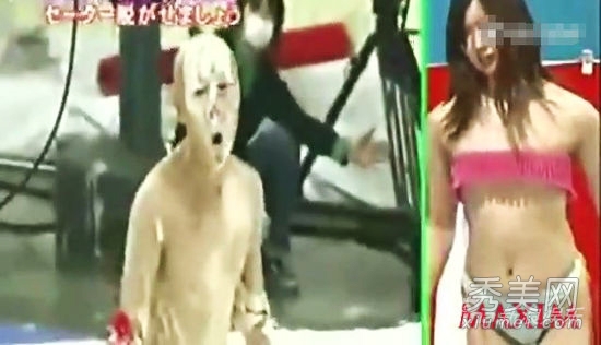 日本变态综艺 男子赤身撕美女衣服露点