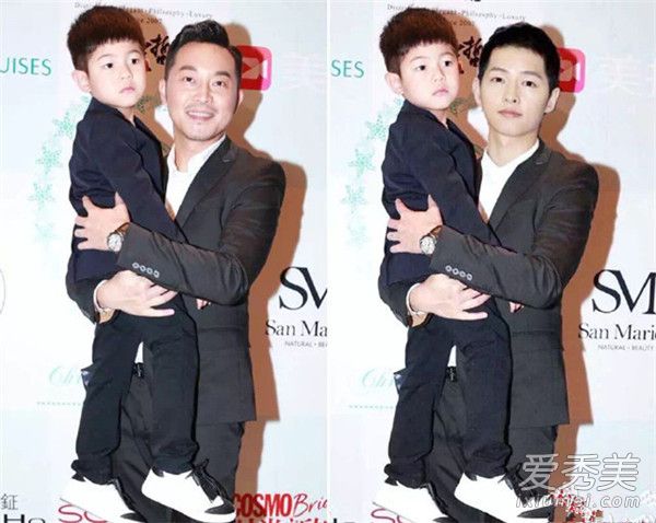 安吉有多像东北宋仲基?看完对比照不得不信_沙溢儿子照片