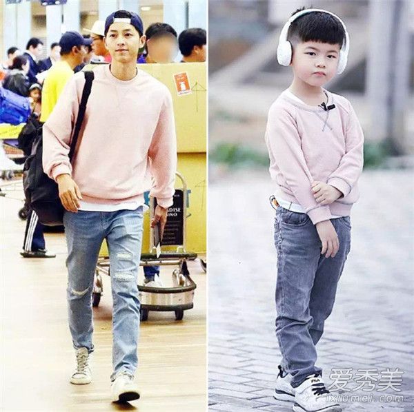 安吉有多像东北宋仲基?看完对比照不得不信_沙溢儿子照片