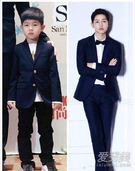 安吉有多像东北宋仲基?看完对比照不得不信_沙溢儿子照片