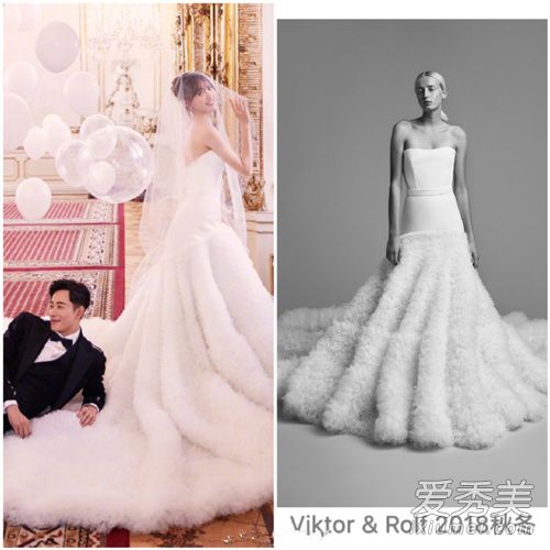 唐嫣婚纱是什么牌子 唐嫣罗晋婚纱照同款起底