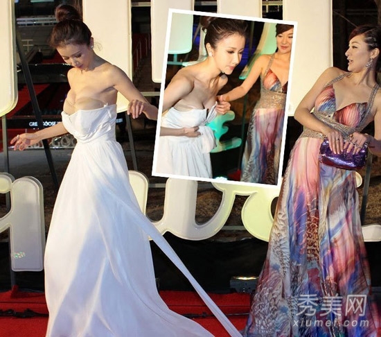 古力娜扎双乳离罩 女星走光尴尬瞬间