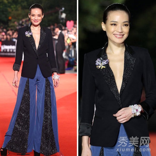 裸身穿西装 明星真空露乳性感又霸气