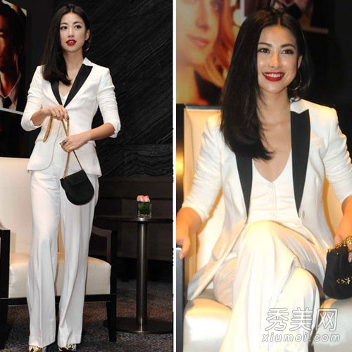 裸身穿西装 明星真空露乳性感又霸气