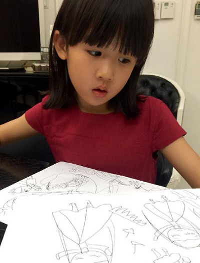 孙俪儿女涂鸦造限量家具 孩子乱画怎么办?