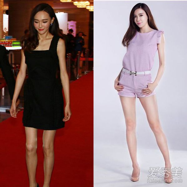 郑爽唐嫣的竹竿腿OUT!江疏影杨幂这样的蜜大腿才性感_娱乐圈中的美腿女明星