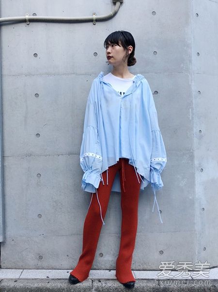 针织阔腿裤配什么上衣图片 日本女生买断货的针织裤搭配指南