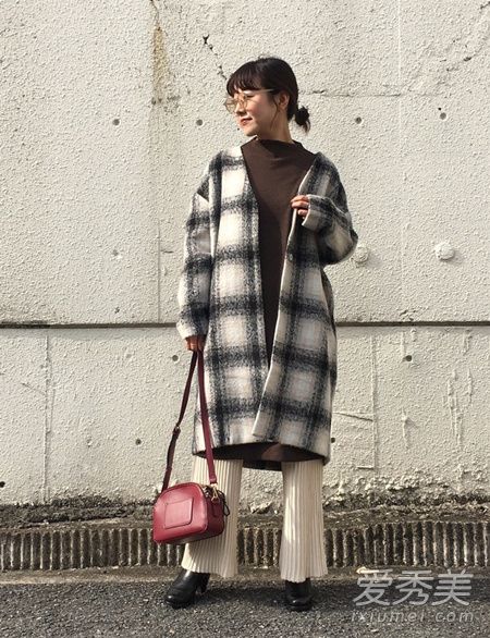 针织阔腿裤配什么上衣图片 日本女生买断货的针织裤搭配指南