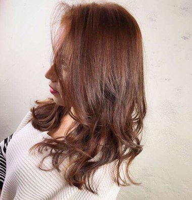 焦糖棕色头发色板图片 棕色系列的头发色板