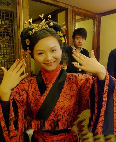 古代圆髻盘发 最简单的女子盘发