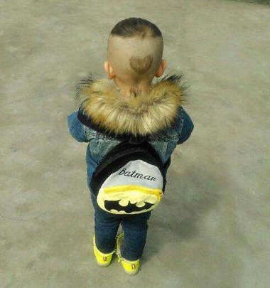 小男孩心形发型图片 小孩剪心形发型图片