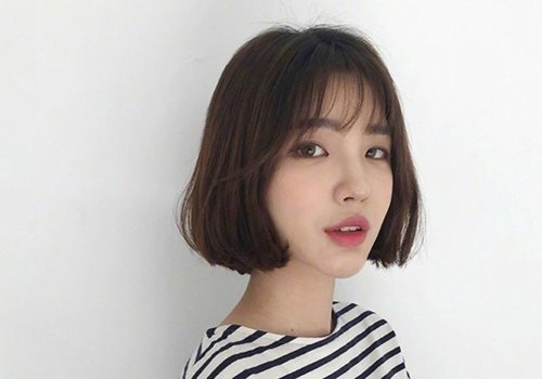 短发内扣+空气刘海能为韩式女生加几分 内扣短发适合什么刘海关键看脸型