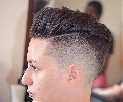 头发一道杠怎么理 男生侧背头一道杠发型