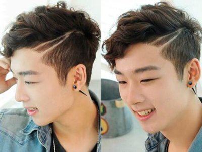 头发一道杠怎么理 男生侧背头一道杠发型