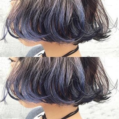 隐藏双色染发 里外两种颜色隐藏染发