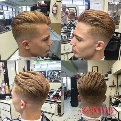 男士奶奶灰背头 背头潮男发型