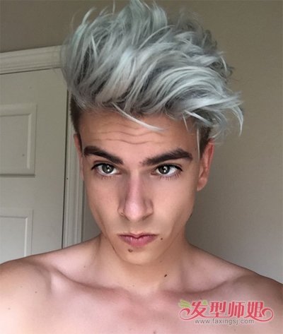 男士奶奶灰背头 背头潮男发型