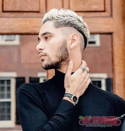 男士奶奶灰背头 背头潮男发型